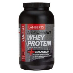 Lamberts Performance Whey Protein & Magnesium Πρωτεΐνη Ορού Γάλακτος με Γεύση Βανίλια 1kg