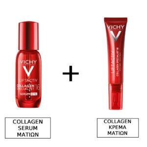 Vichy Liftactiv Αντιγηραντικό Serum Ματιών με Πεπτίδια & Κολλαγόνο για Σύσφιξη 15ml & Vichy Liftactiv Collagen Specialist 16 Κρέμα Ματιών για Σημάδια Γήρανσης 15ml