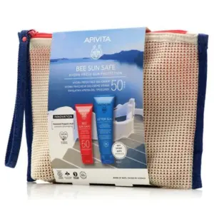 Apivita Bee Sun Safe Σετ με Αντηλιακό Προσώπου Hydra Fresh SPF50 & After Sun & τσαντάκι