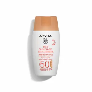 Apivita Bee Sun Safe Daily Age Repair Dry Touch Αντηλιακή Κρέμα Προσώπου SPF50 με Χρώμα 50ml