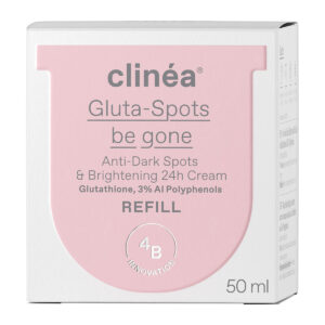 Clinea Gluta-spots Be Gone Refill Κρέμα Προσώπου για Πανάδες, Λάμψη & Ερυθρότητα με Υαλουρονικό Οξύ & Νιασιναμίδη 50ml