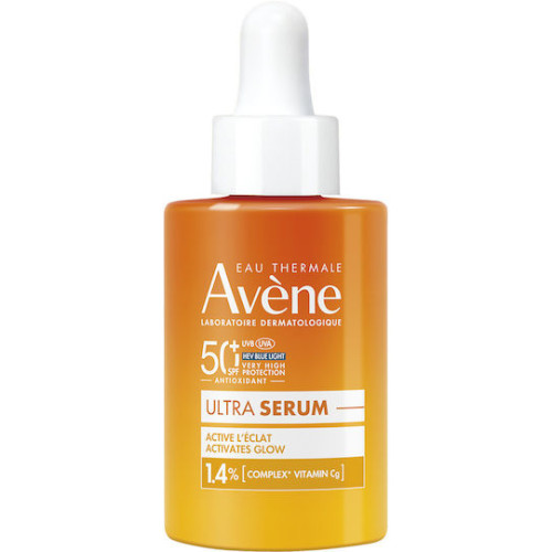 Eau Thermale Avène Ultra Serum Προσώπου SPF50 με σύμπλεγμα βιταμίνης Cg για λάμψη 30ml