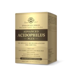 SOLGAR Advanced Acidophilus Plus 60 Vegetable Capsules