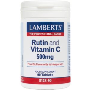 Lamberts Rutin and Vitamin C Πολυβιταμίνη για Ενέργεια & Ενίσχυση του Ανοσοποιητικού 500mg 90 ταμπλέτες