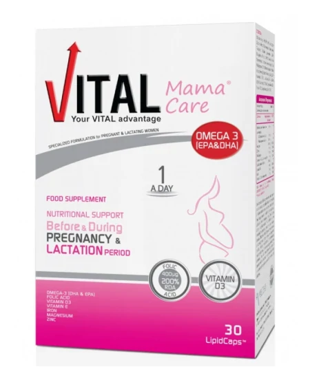 Vital Mama Care Συμπλήρωμα για Εγκυμοσύνη & Θηλασμό 30 κάψουλες