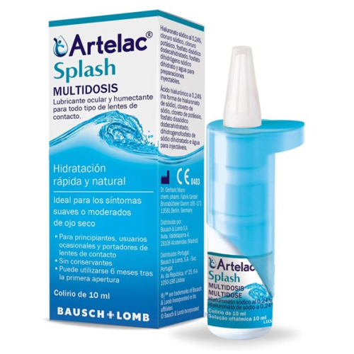 Bausch & Lomb Artelac Splash Οφθαλμικές Σταγόνες 10ml